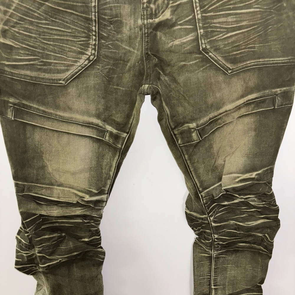 Men's Slim Straight Jeans in Olive